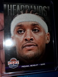 2012-13 Panini Past & Present Michael Beasley Headbands Insert#22☀️ Suns FREE SH