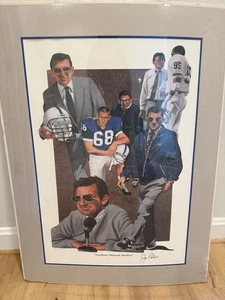 JOE PATERNO Penn State Signed Autographed Art Print Ron Crawford Artist Proof - Bild 1 von 15