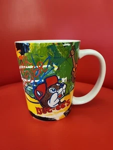 VINTAGE 2004 BUC-EE'S KELLY O'NEAL Beaver Believer Mug Texas 12oz NEW Guitar - Picture 1 of 11