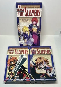 The Slayers VHS Lot Vol 3, 5, 7 Vintage Anime VHS 1995 Japanese Untested - Picture 1 of 4