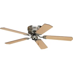 Progress Lighting Hugger 52 Hugger 52" 5 Blade Flush Mount Indoor - Nickel - Picture 1 of 12