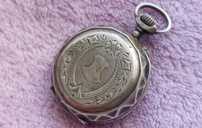 Antique Silver Pocket Watch 1900 - [30mm] - Lady French model. - Image 1 of 4
