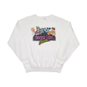 FELPA PROMO UNIVERSAL STUDIOS VINTAGE ANNI 90 THE FLINTSTONES JETSONS LARGE 🔥 - Foto 1 di 12