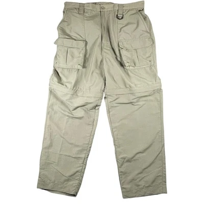 Pantalones de Carga Convertibles World Wide Sportsman Para Hombre L 34x28 Senderismo Pesca Resistente Foto 1 de 4