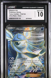 CGC 10 Gem Mint 2016 Pokemon XY Fates Collide Glaceon EX Full Art 116 - Bild 1 von 1
