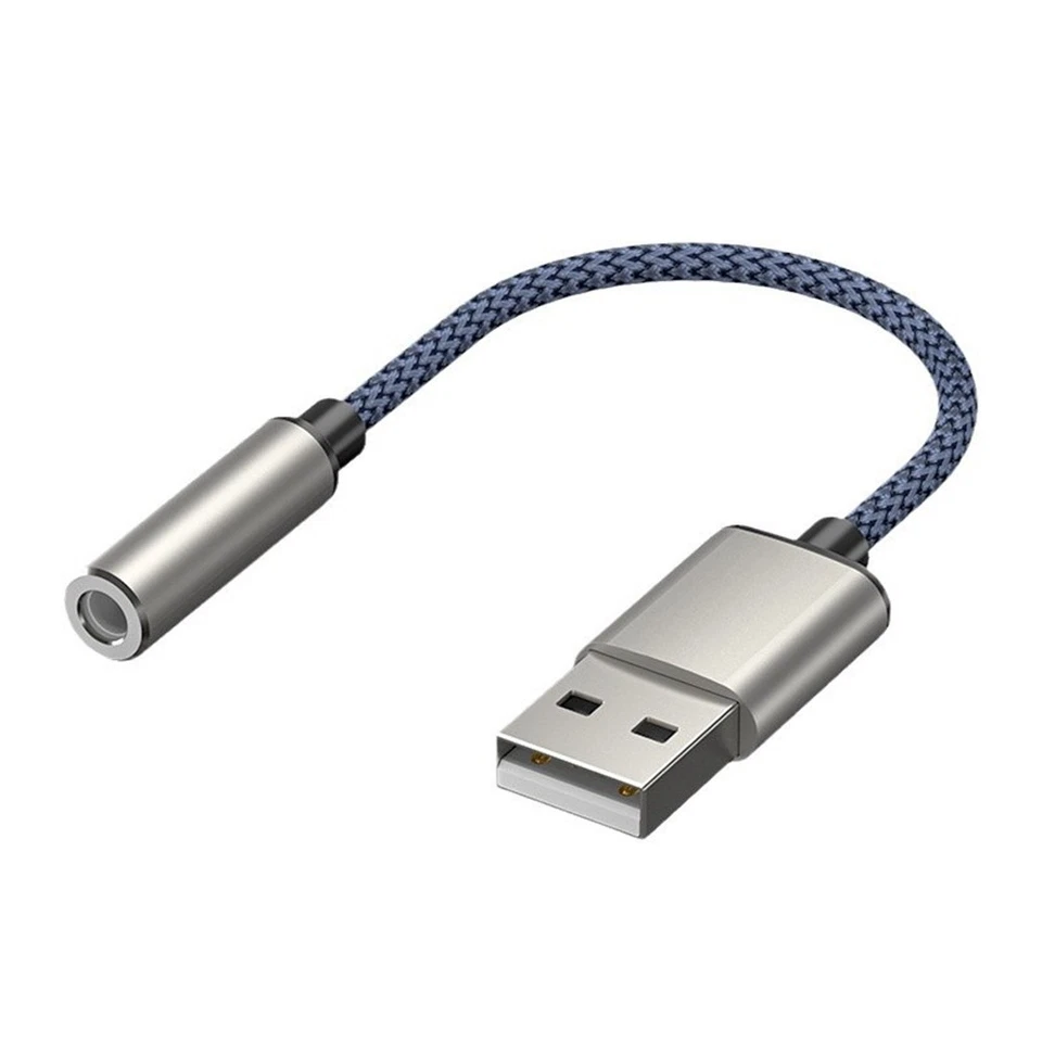 USB to 3.5mm Audio Cable USB A to 3.5mm Female External Stereo Sound Card5037 - Image 1 of 1