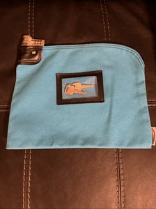 Made in USA CARDINALE Borsa da Banco con Chiusura Tela Sicurezza con Chiave (BLU) - Foto 1 di 8