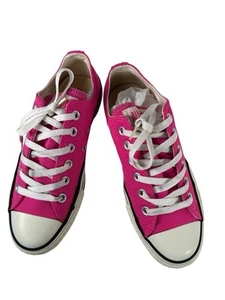 Zapatillas bajas Converse All Star unisex rosa lona para mujer 7/hombre 5 con cordones - Imagen 1 de 8