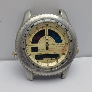 Casio Yatch Timer 389 AD-500 Quartz Ana-Digi Vintage Men’s Watch - Picture 1 of 7