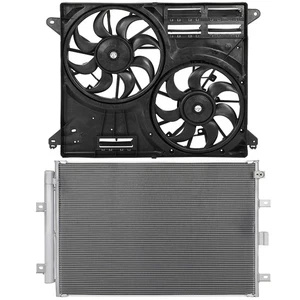Electric AC Condenser Cooling Fan Kit For 2019-2020 Ford Edge 2.0L 1999CC l4 - Picture 1 of 13