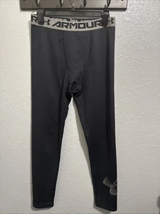 Under Armour Cold Gear YXL Black Pants Fitted Boys Youth Extra Large - Picture 1 of 7