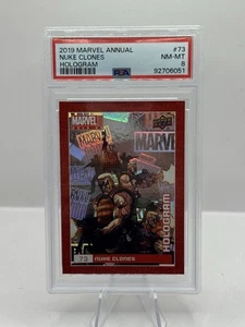 2019 Marvel Annual Upper Deck Hologram #73 Nuke Clones 13/20 PSA 8 - Picture 1 of 2
