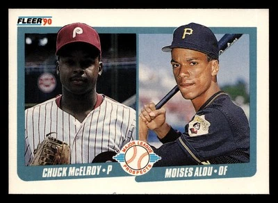 Chuck McElroy / Moises Alou 1990 Fleer #650 ROOKIE CARD *078 - Image 1 of 2