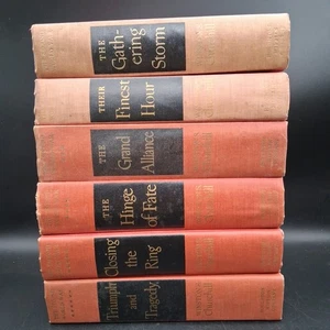 The Second World War by Winston Churchill 6 Vols Complete 1st Edition, 1948-1953 - Picture 1 of 7