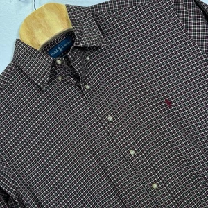 Ralph Lauren Mens XLT Tall Classic Fit Plaid Button Down Shirt - Picture 1 of 6
