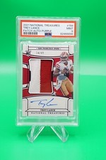 2021 National Treasures Rookie Patch Auto Purple /49 #158 Trey Lance PSA 9 ES6