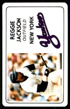 1981 PERMA-GRAPHIC SUPERSTAR CREDIT CARDS (125- PREFIX) #125-007 REGGIE JACKSON