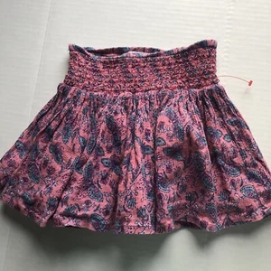 Garnet Hill Kids Pink Blue Butterfly Print Skirt Sz S A2937 - Picture 1 of 4