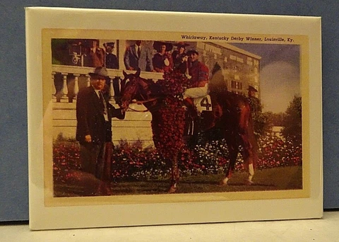 WHIRLAWAY  WINNERS CIRCLE RACEHORSE MINI MAGNET, WILL FIT ANYWHERE 2 1/2 X 3 1/2 Cover