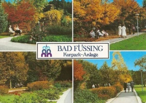 AK Bad Füssing , Kurpark - Anlage , gelaufen 15.06.1993 - Bild 1 von 1