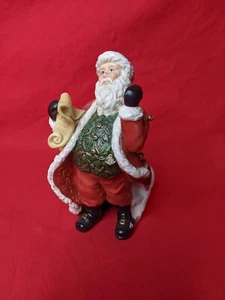 Party Lite Santa Figurine "Checking His List" - Picture 1 of 4