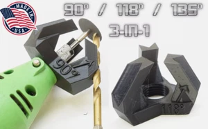 Bohrerschärfführung mit 3 Winkeln für Dremel Rotationswerkzeug (M19-2 Gewinde) - Bild 1 von 5