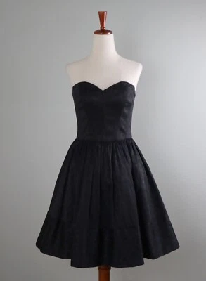 Vestido de Noche BETSEY JOHNSON Vintage Nuevo con Etiquetas $245 Sin Tirantes Leopardo Reina Abeja Talla 8 Foto 1 de 4