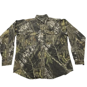 Browning For Her Womens Large L Mossy Oak Breakup Button Down Camo Hunting Shirt - Picture 1 of 14