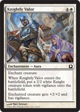 1x Knightly Valor - Foil MTG Return to Ravnica NM Magic Foil