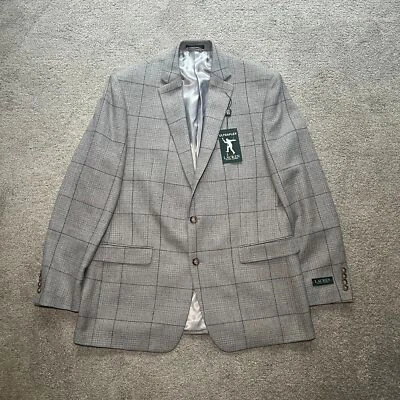 NWT Lauren Ralph Lauren Men's UltraFlex Lexington Blazer Gray Size 44L   - Image 1 of 4