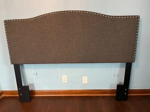 Headboard, Kiley (Hillsdale Furniture  Full/Queen with Gray Stone upholstery - Picture 1 of 1