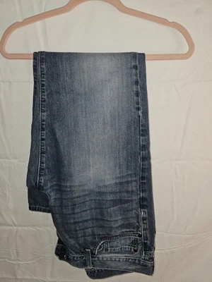 Apt. para hombre Pantalones de mezclilla azules calce recto 9 33x30 100 % algodón pierna recta Foto 1 de 4