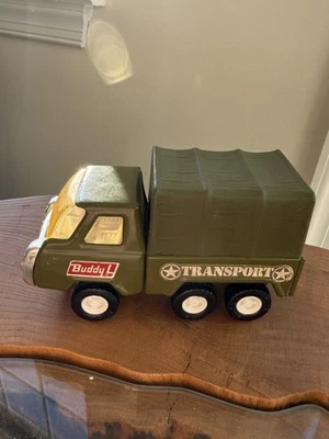 Винтажный Buddy L Игрушечный Армейский Грузовик Япония Военный Транспортный Автомобиль Металл BUDDY L - Изображение 1 из 4