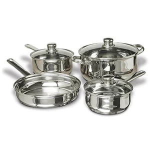 CONCORD 7-Piece Stainless Steel Cookware Set, includes Pots and Pans - Picture 1 of 7