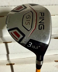 Ping G15 3 Wood 15.5° UST Proforce AXIVCore Tour Green 75g X-Stiff Headcover - Picture 1 of 7