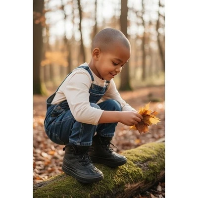 Nike ACG Woodside Niños Negro Impermeable Botas de Invierno Niño Pequeño Talla 4 Foto 1 de 4