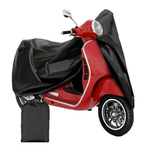 All Weather Black Motorcycle Cover with Waterproof Features 183x89x115cm - Picture 1 of 9