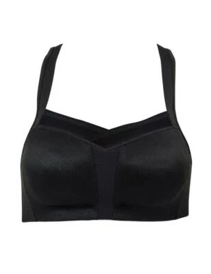 Berlei Podium Racerback Sports Bra BX4938 Non-Padded Non-Wired 32D black new   - Image 1 of 2