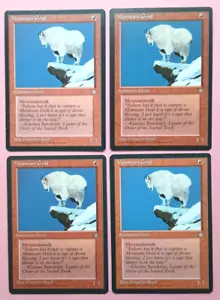 Magic the Gathering MTG Ice Age MOUNTAIN GOAT X 4 NM C 1995 Nice! - Picture 1 of 5