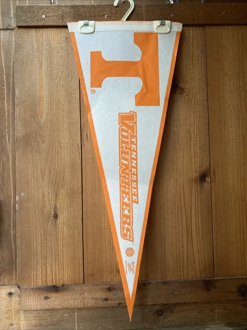 Tennessee Volunteers Team Logo NCAA  Felt Sports Football Pennant 29.5” Cover