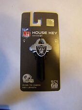 Vintage Official NFL Oakland Raiders Black Blank House Key