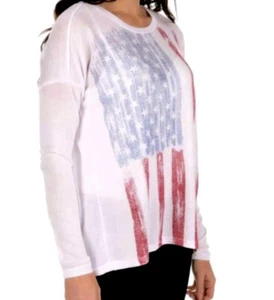 American Flag Lightweight Sweater Size L - Picture 1 of 6
