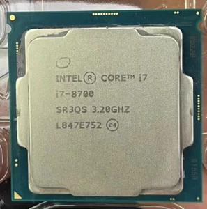 The8th generation Intel Core i7-8700 3.2 GHz six-core SR3QS LGA 1151CPUprocessor - Picture 1 of 1