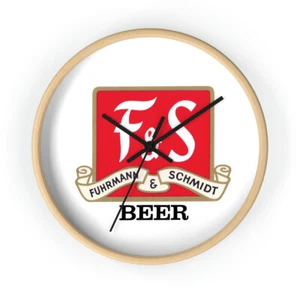 F&S BEER Wall Clock, Historic Fuhrmann and Schmidt Brewery, Shamokin PA, Closed. - Picture 1 of 7