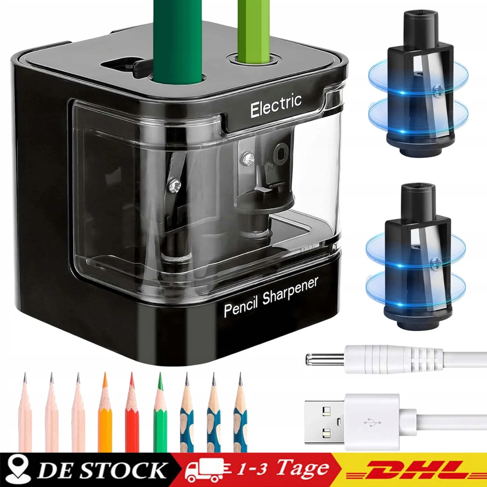 Elektrischer Spitzer Anspitzer Elektrisch Automatischer Bleistift Spitzmaschine - Bild 1 von 4