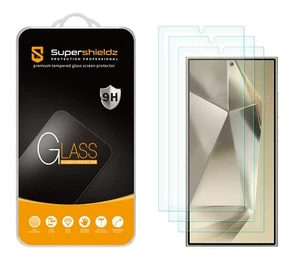 3 x protection d'écran en verre trempé Supershieldz pour Samsung Galaxy S24 Ultra - Photo 1 sur 5