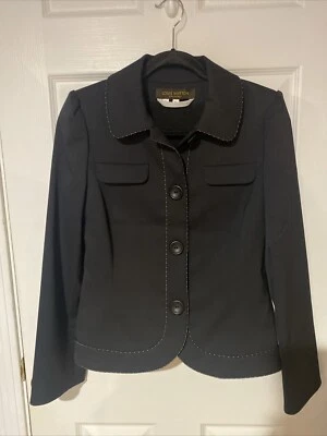 Chaqueta Blazer Louis Vuitton Uniforms Mujer Negra Con Botones Delanteros Talla 38 Foto 1 de 4