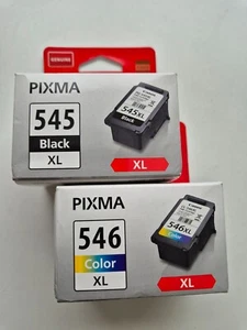 PG545XL Black CL546XL Colour CANON Genuine Ink Cartridges+ FREE UK DELIVERY! - Picture 1 of 6