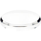 Plymor Clear Acrylic Beveled Round Display Base, 7" W x 7" D x 1" H, Pack of 3