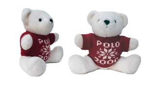 RALPH LAUREN POLO MILLENNIAL TEDDY BEAR 2000 TEDDY BEAR WHITE 15" MINT CON - Picture 1 of 3